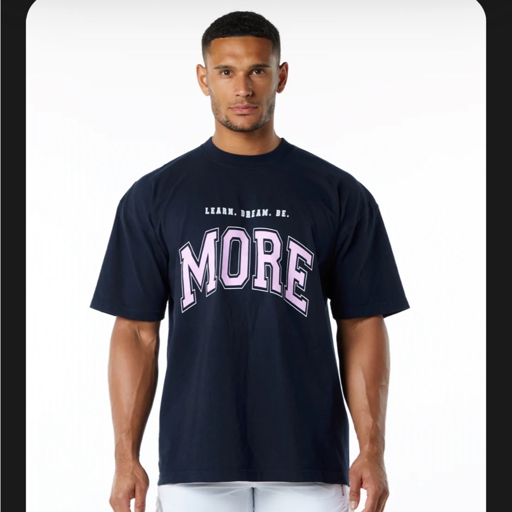 Alphalete unisex oversized LDB (Learn.Dream.Be) More tee- size L